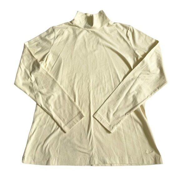 Woolrich Beige Turtleneck Long Sleeves Top US L - Picture 1 of 5